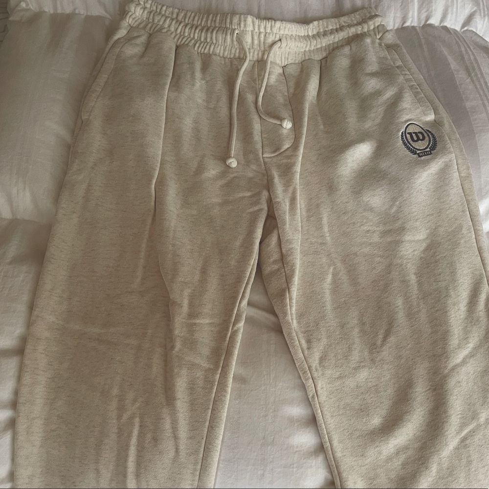 NWT Kith for Wilson Crest Williams Sweatpants Heather Sz S